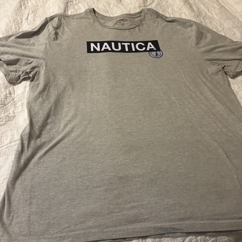 Nautica‎ Men's 3 XL T-Shirt Nautica Logo On Chest Short Sleeves Crewneck